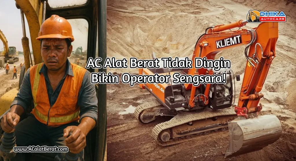 ac alat berat tidak dingin