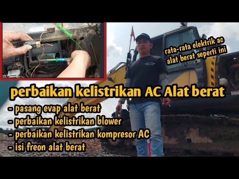 Inspeksi kelistrikan AC alat berat secara rutin